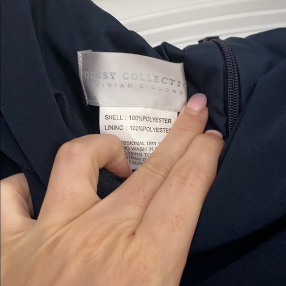 Dressy Navy Blue Gown - Picture 5 of 5